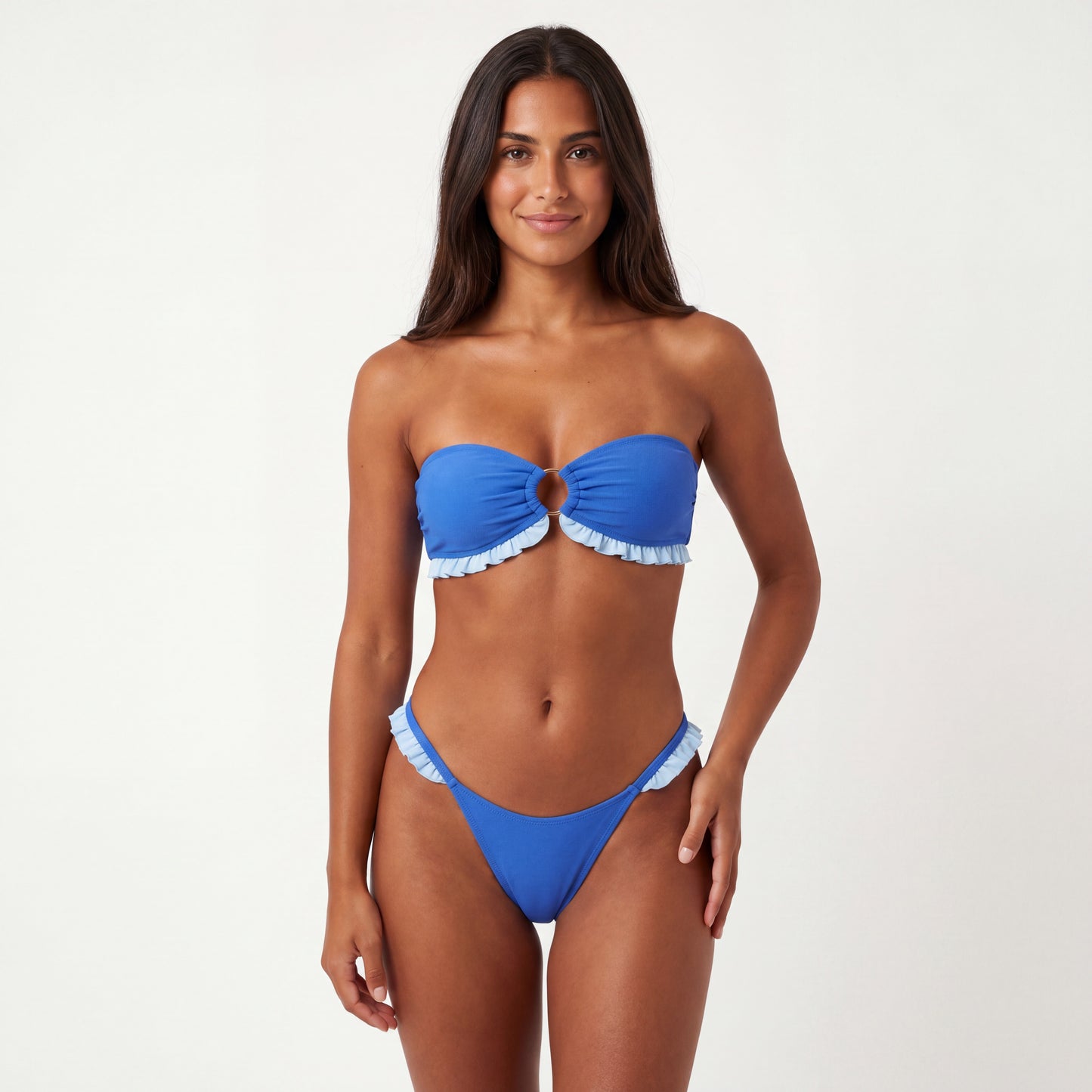 Bandeau Bikini Set Sky - Blau