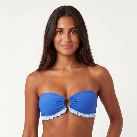 Bandeau Bikini Top – Sky