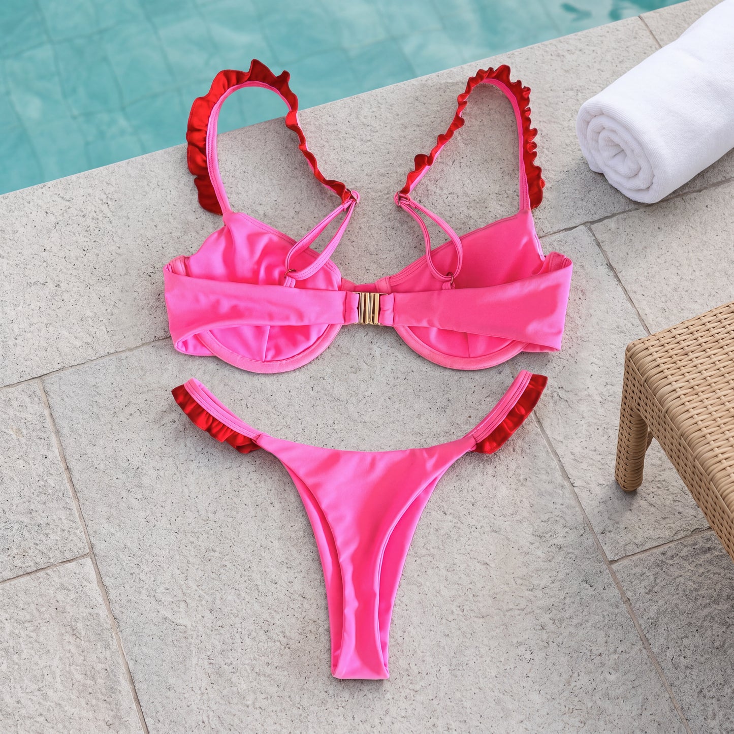 Underwire Bikini Set – Pink
