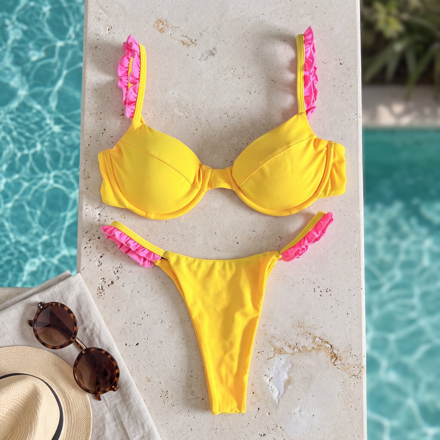 Underwire Bikini Set – Yellow
