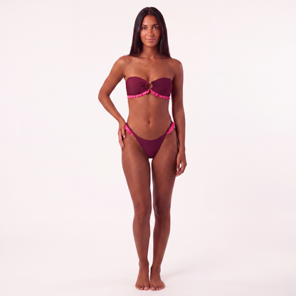 Bandeau Bikini Set - Berry